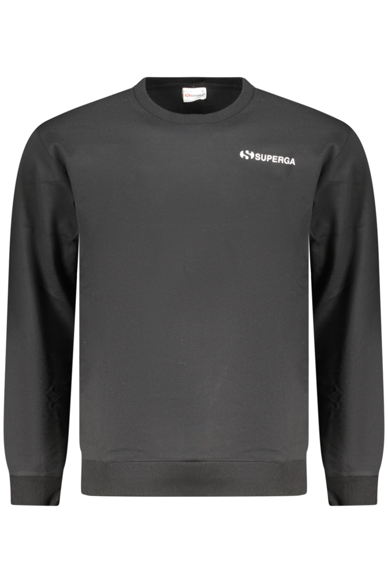 SUPERGA Herren-Sweatshirt mit Reißverschluss, schwarz