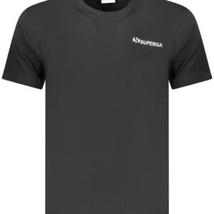 SUPERGA Herren Kurzarm-T-Shirt Schwarz