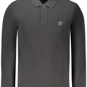 TIMBERLAND HERREN LANGARM POLOSHIRT SCHWARZ