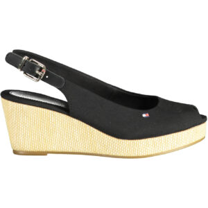 TOMMY HILFIGER DAMEN SANDALEN SCHUHE SCHWARZ