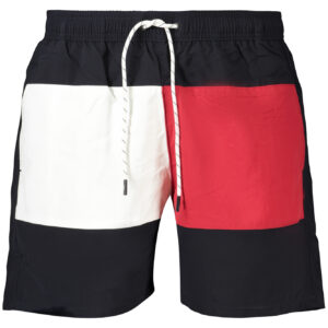 TOMMY HILFIGER HERREN BADEANZUG MIT BLAUEM UNTERTEIL