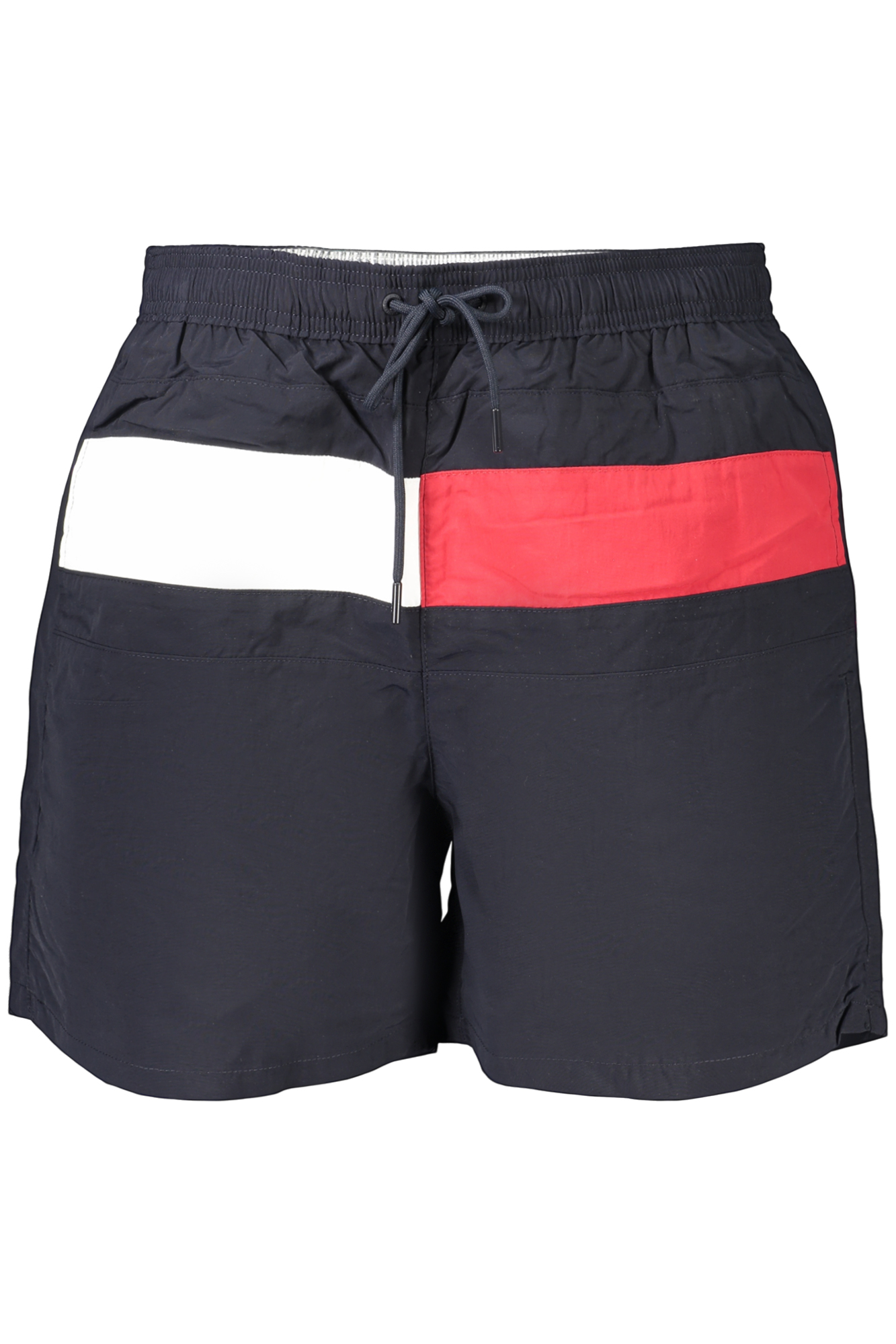 TOMMY HILFIGER HERREN BADEANZUG MIT BLAUEM UNTERTEIL
