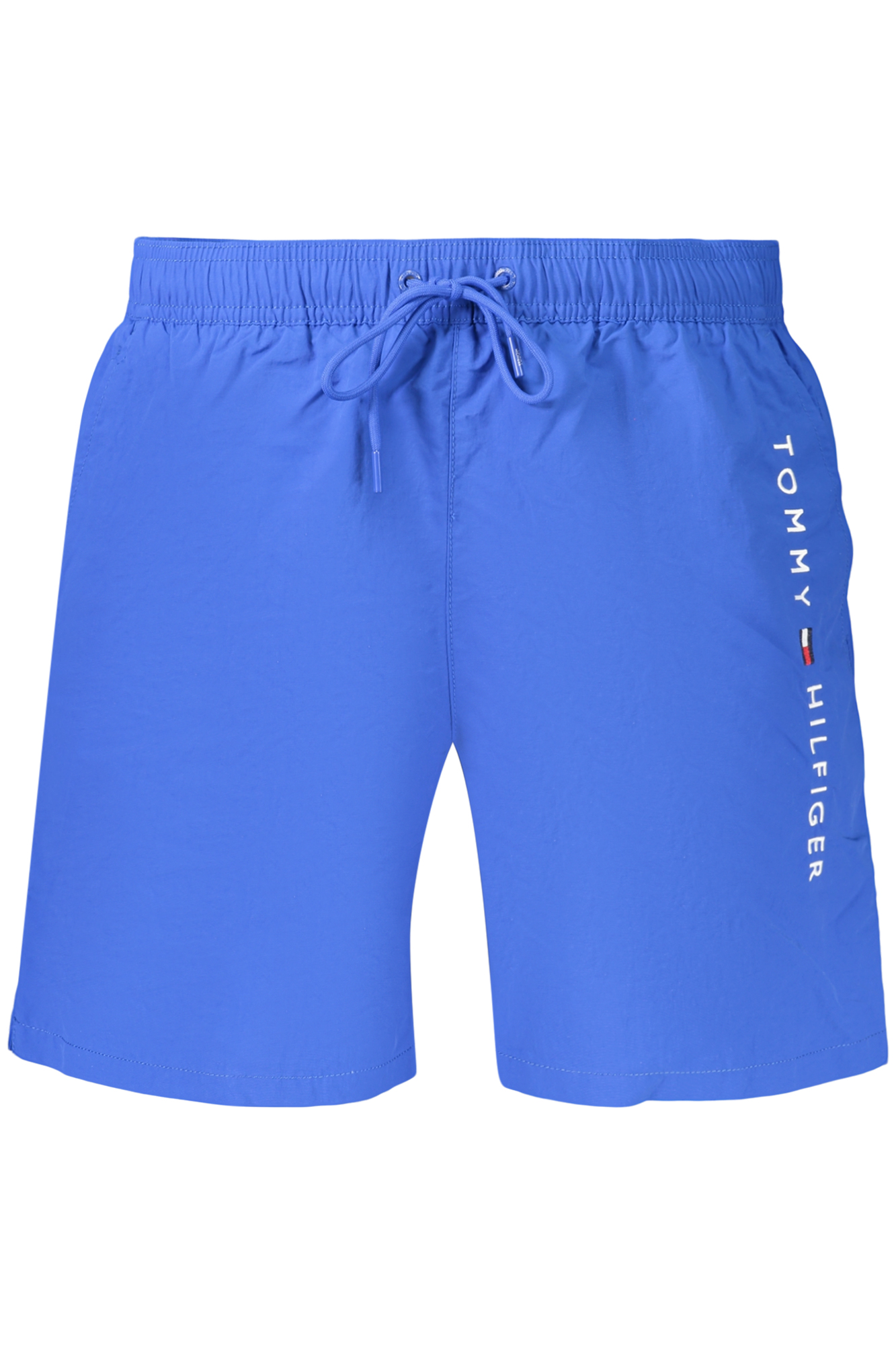 TOMMY HILFIGER HERREN BADEANZUG MIT BLAUEM UNTERTEIL