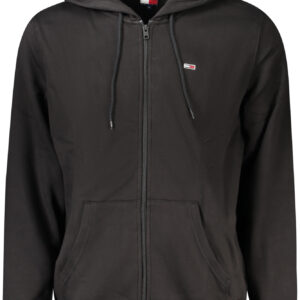 TOMMY HILFIGER HERREN-SWEATSHIRT MIT ZIP-UP SCHWARZ