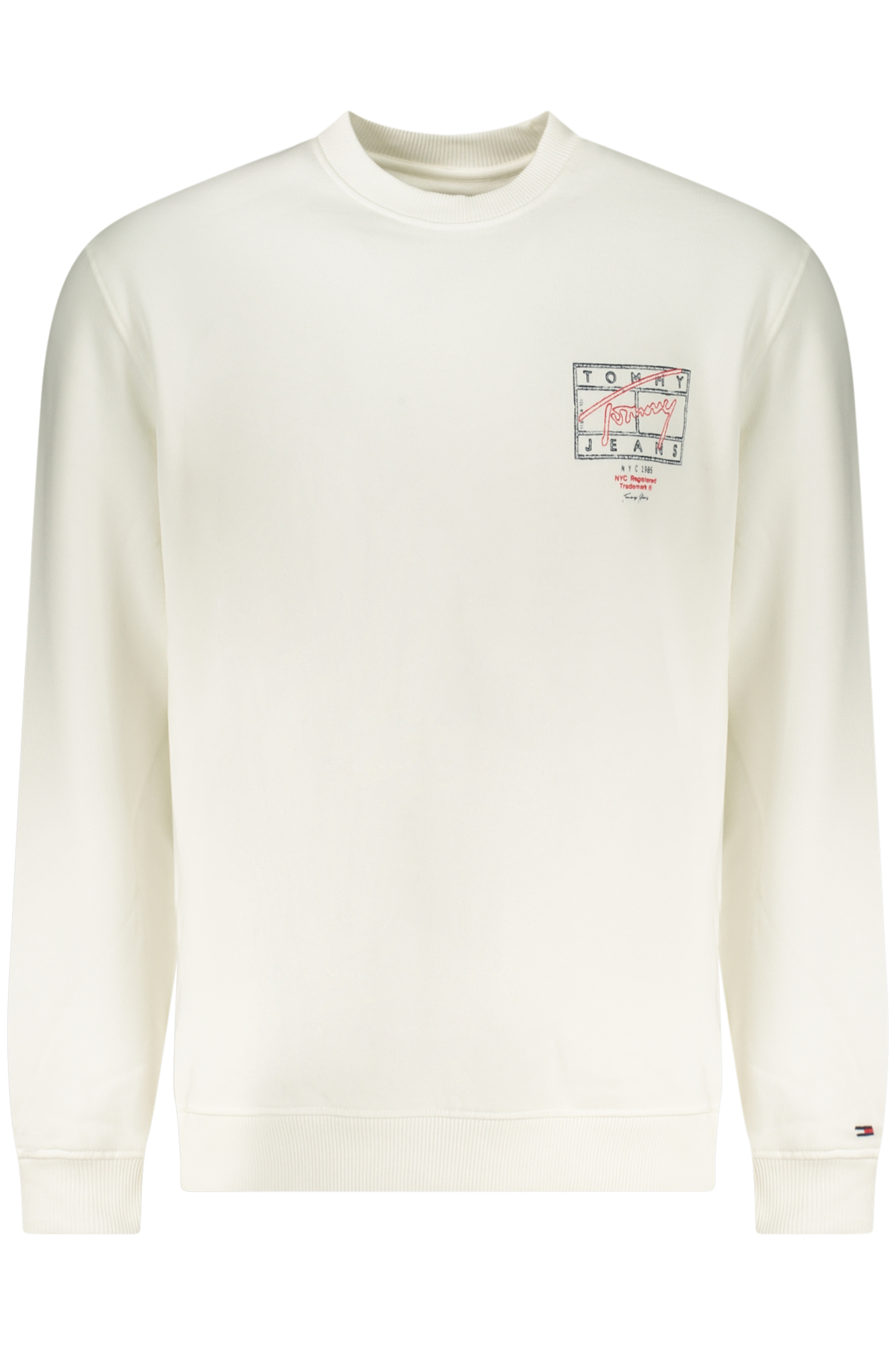 TOMMY HILFIGER HERREN-SWEATSHIRT MIT REISSVERSCHLUSS, WEISS