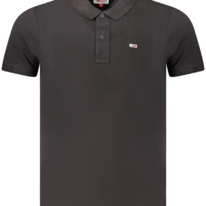 TOMMY HILFIGER HERREN KURZARM-POLO SCHWARZ