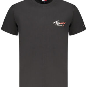 TOMMY HILFIGER HERREN-T-SHIRT MIT KURZEN ÄRMELN, SCHWARZ