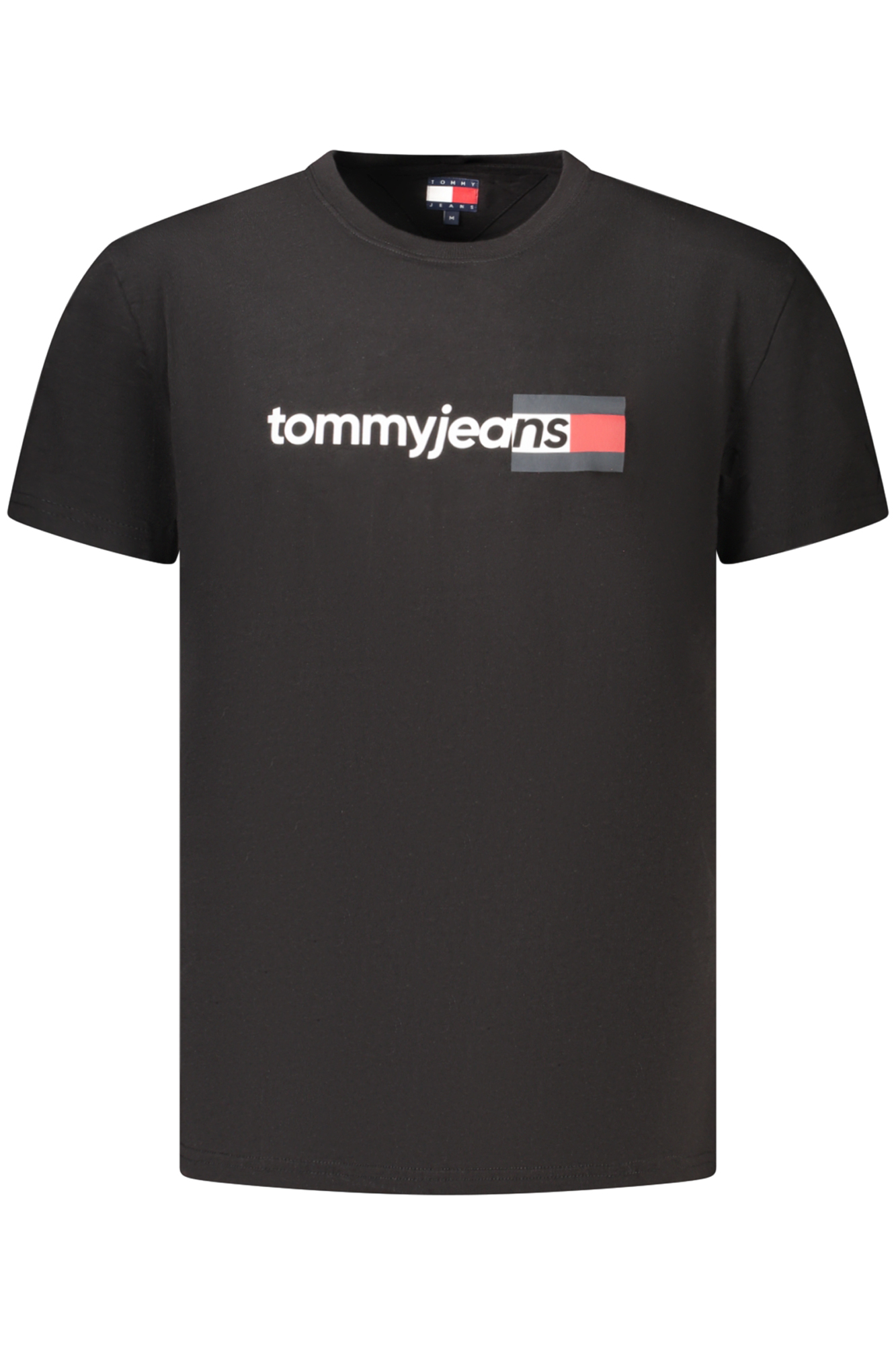 TOMMY HILFIGER HERREN-T-SHIRT MIT KURZEN ÄRMELN, SCHWARZ