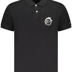 Trussardi Herren Kurzarm-Poloshirt Schwarz