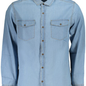 US GRAND Herren Langarmhemd, Blau