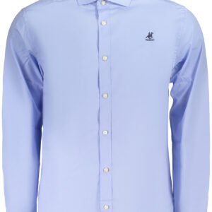 US GRAND Herren Langarmhemd, Blau