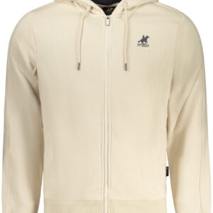 US GRAND Herren-Sweatshirt mit Reißverschluss, beige
