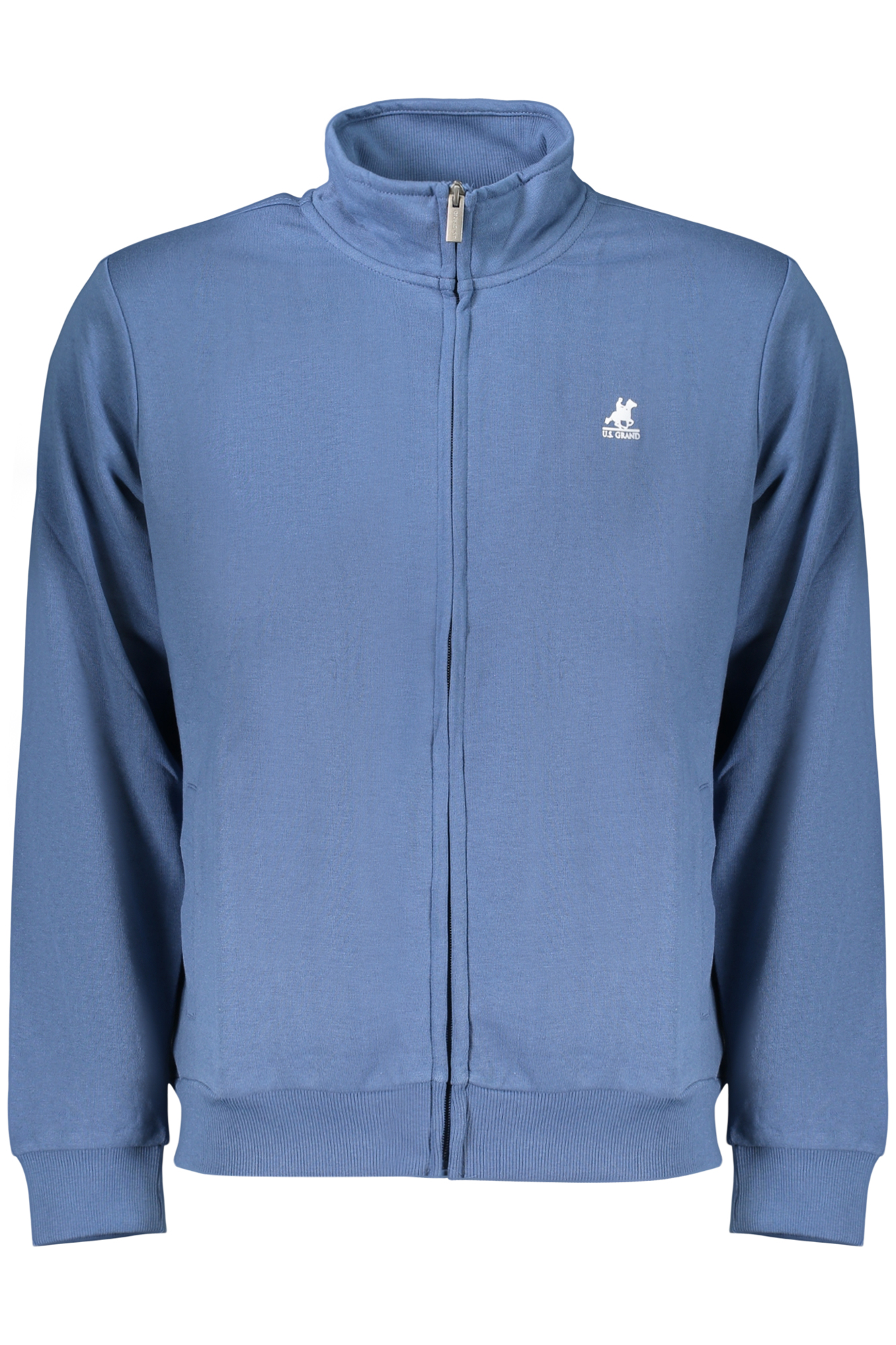 US GRAND Herren-Sweatshirt mit Reißverschluss, blau