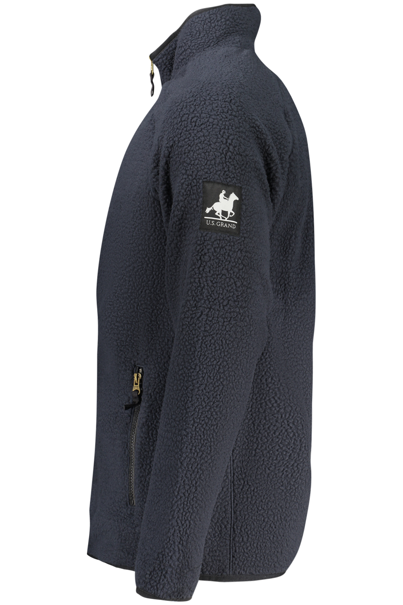 US GRAND Herren-Sweatshirt mit Reißverschluss, blau – Bild 3