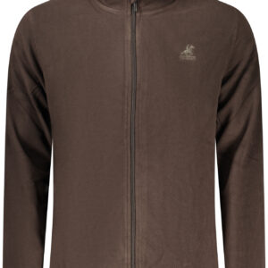 US GRAND Herren-Sweatshirt mit Reißverschluss, braun