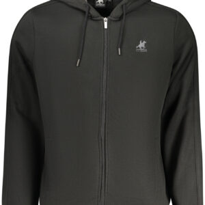 US GRAND Herren-Sweatshirt mit Reißverschluss, schwarz