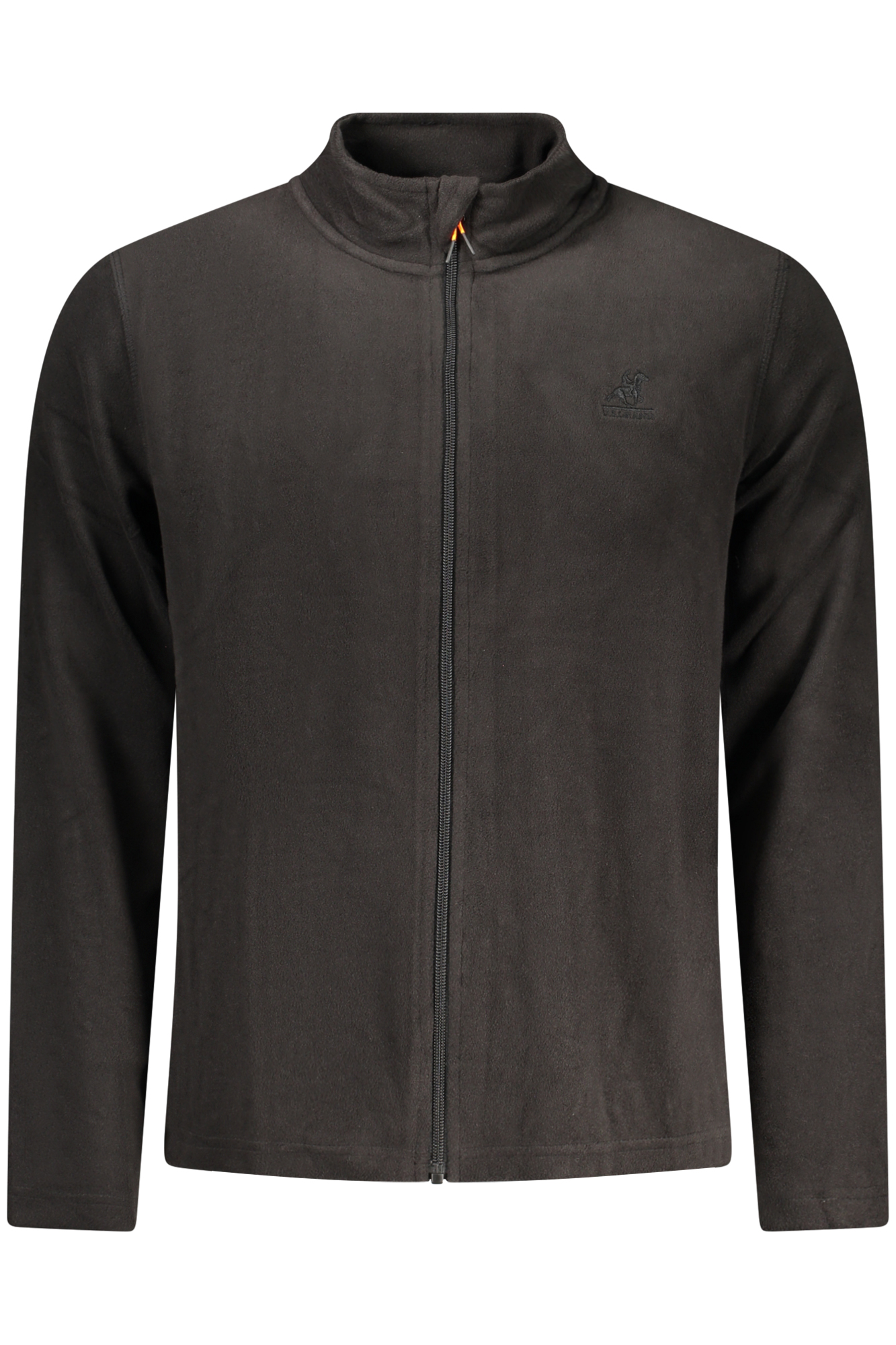 US GRAND Herren-Sweatshirt mit Reißverschluss, schwarz