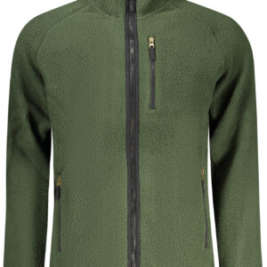 US GRAND Herren-Sweatshirt mit Reißverschluss, grün