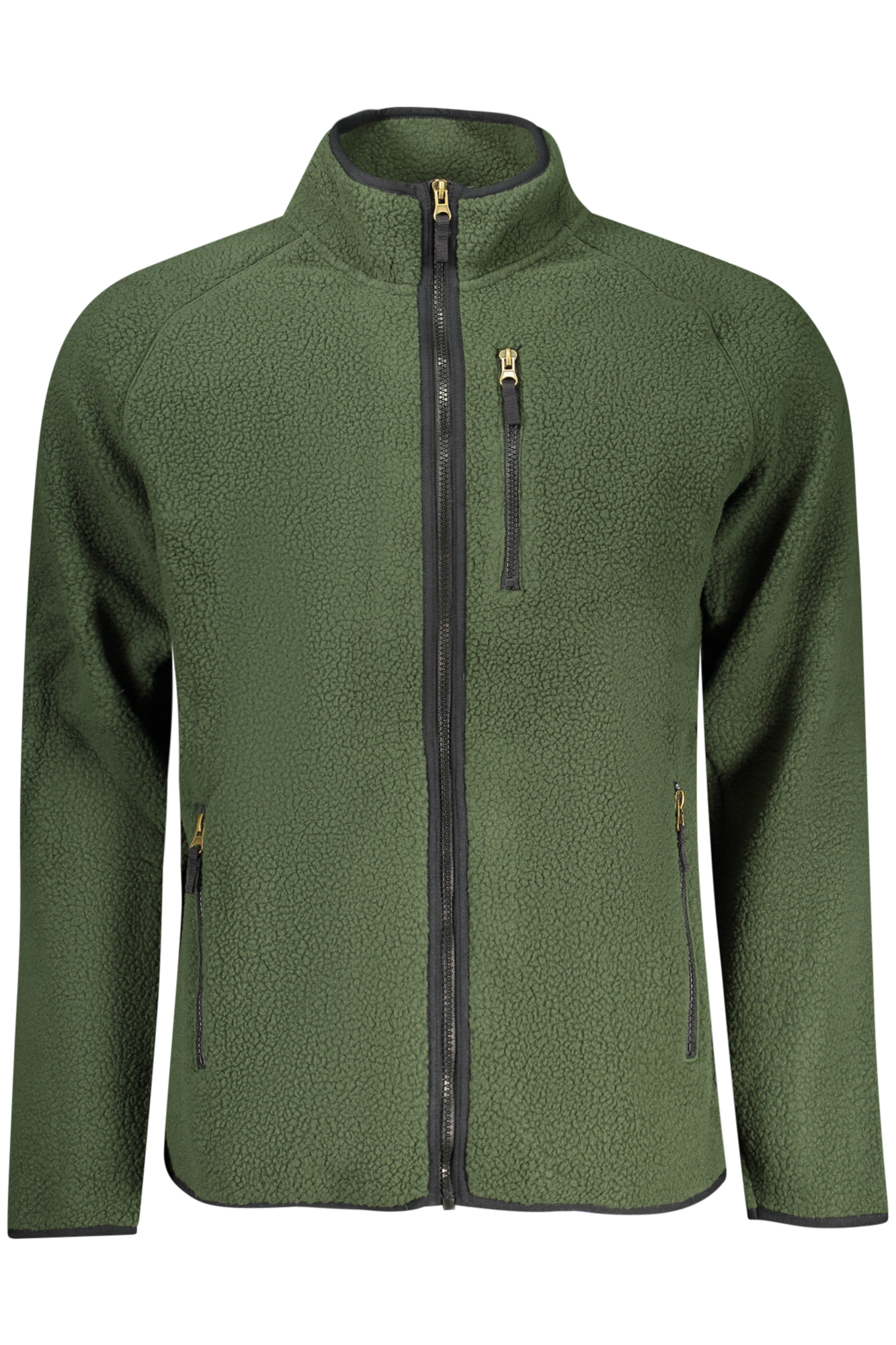 US GRAND Herren-Sweatshirt mit Reißverschluss, grün