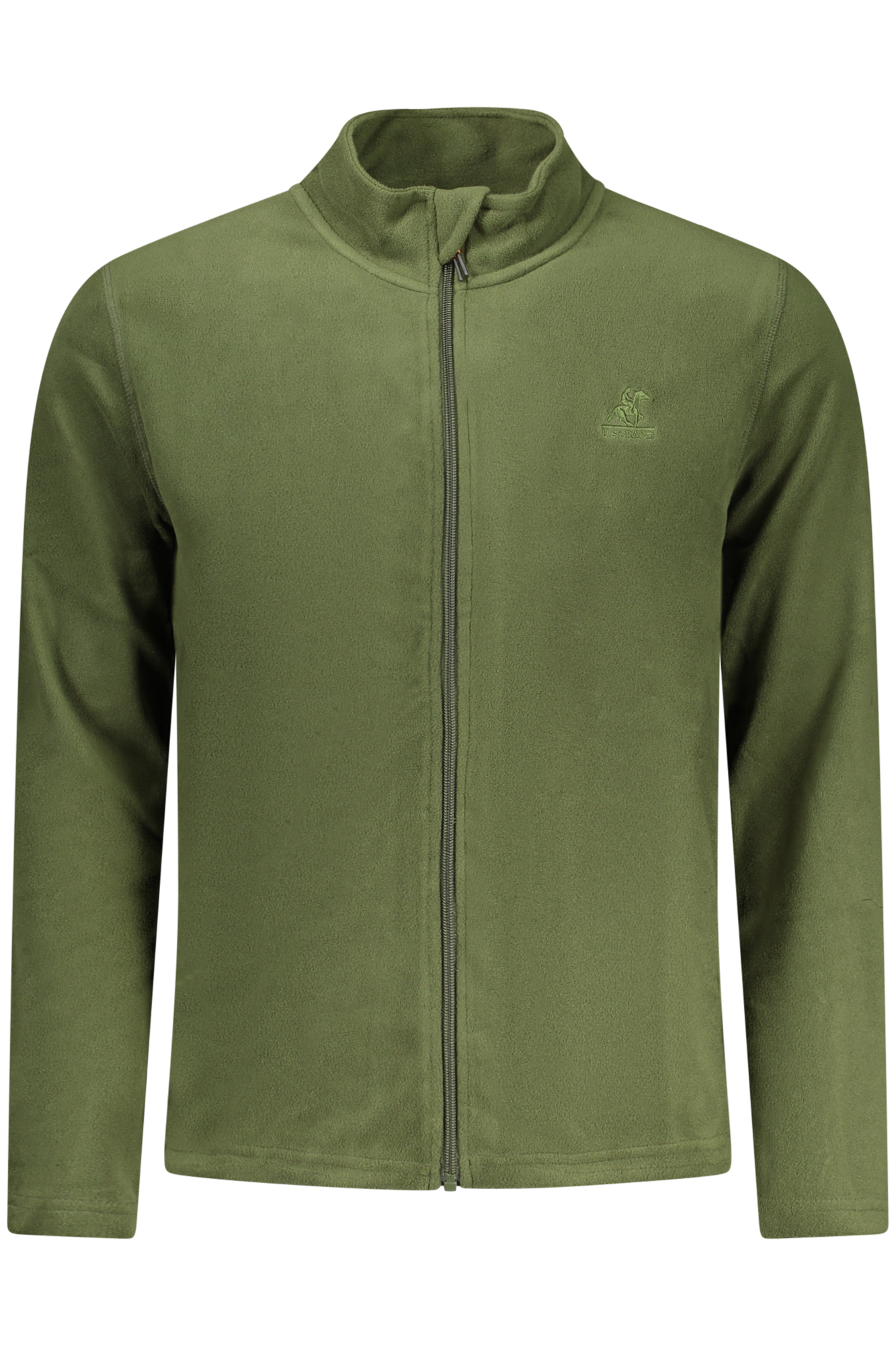 US GRAND Herren-Sweatshirt mit Reißverschluss, grün