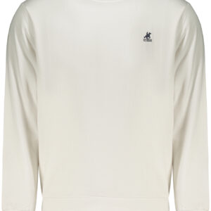 US GRAND Herren-Sweatshirt mit Reißverschluss, weiß