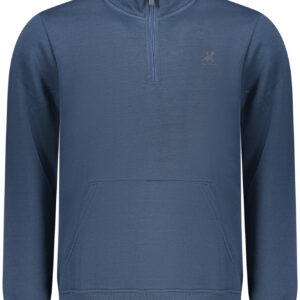 US GRAND Herren-Sweatshirt mit Reißverschluss, blau