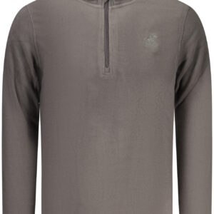 US GRAND Herren-Sweatshirt mit Reißverschluss, grau