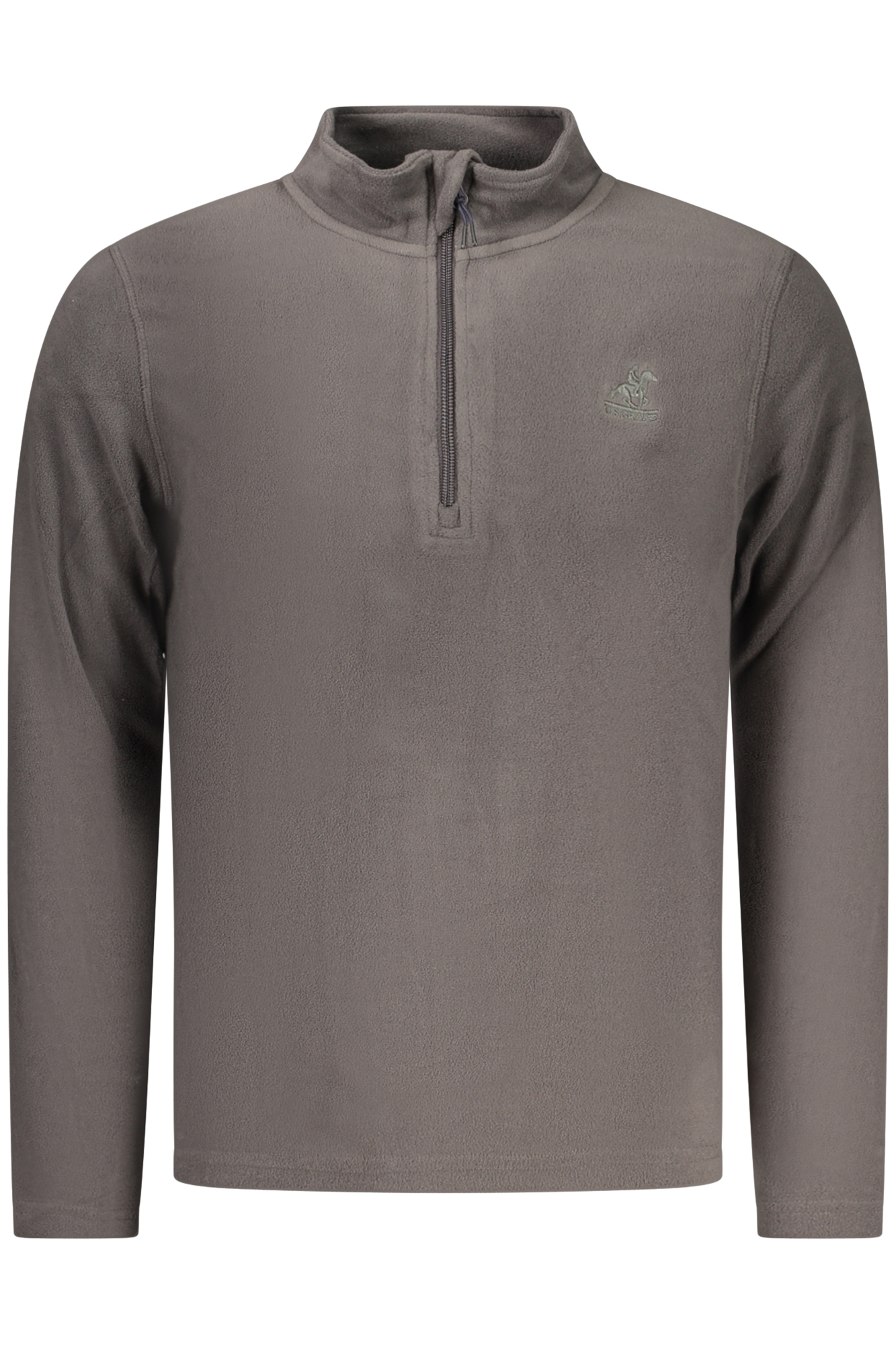US GRAND Herren-Sweatshirt mit Reißverschluss, grau