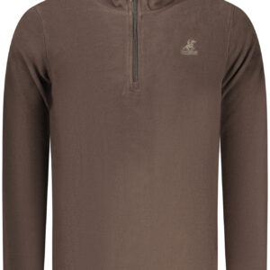 US GRAND Herren-Sweatshirt mit Reißverschluss, braun