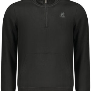 US GRAND Herren-Sweatshirt mit Reißverschluss, schwarz
