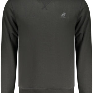 US GRAND Herren-Sweatshirt mit Reißverschluss, schwarz