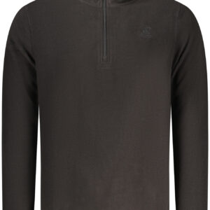 US GRAND Herren-Sweatshirt mit Reißverschluss, schwarz