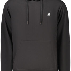 US GRAND Herren-Sweatshirt mit Reißverschluss, schwarz