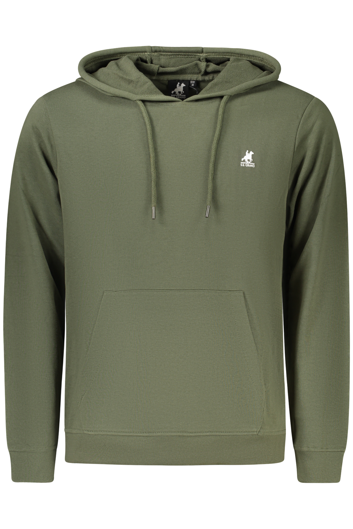 US GRAND Herren-Sweatshirt mit Reißverschluss, grün