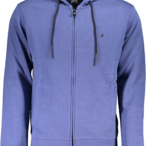 US GRAND Herren-Sweatshirt mit Reißverschluss, blau