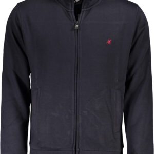 US GRAND Herren-Sweatshirt mit Reißverschluss, blau