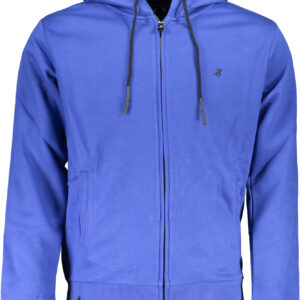 US GRAND Herren-Sweatshirt mit Reißverschluss, blau