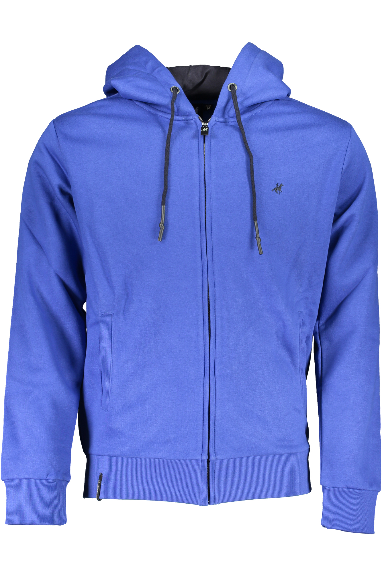 US GRAND Herren-Sweatshirt mit Reißverschluss, blau