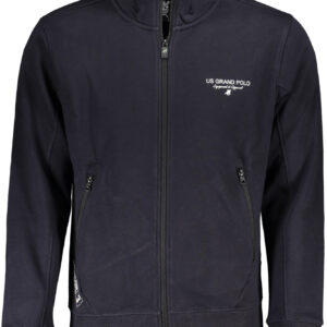 US GRAND Herren-Sweatshirt mit Reißverschluss, blau