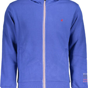 US GRAND Herren-Sweatshirt mit Reißverschluss, blau