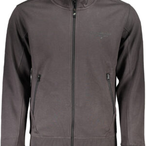 US GRAND Herren-Sweatshirt mit Reißverschluss, grau