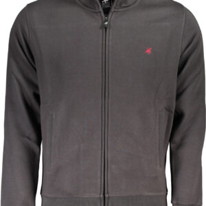 US GRAND Herren-Sweatshirt mit Reißverschluss, grau