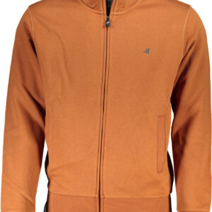 US GRAND Herren-Sweatshirt mit Reißverschluss, braun