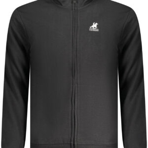 US GRAND Herren-Sweatshirt mit Reißverschluss, schwarz
