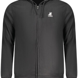 US GRAND Herren-Sweatshirt mit Reißverschluss, schwarz