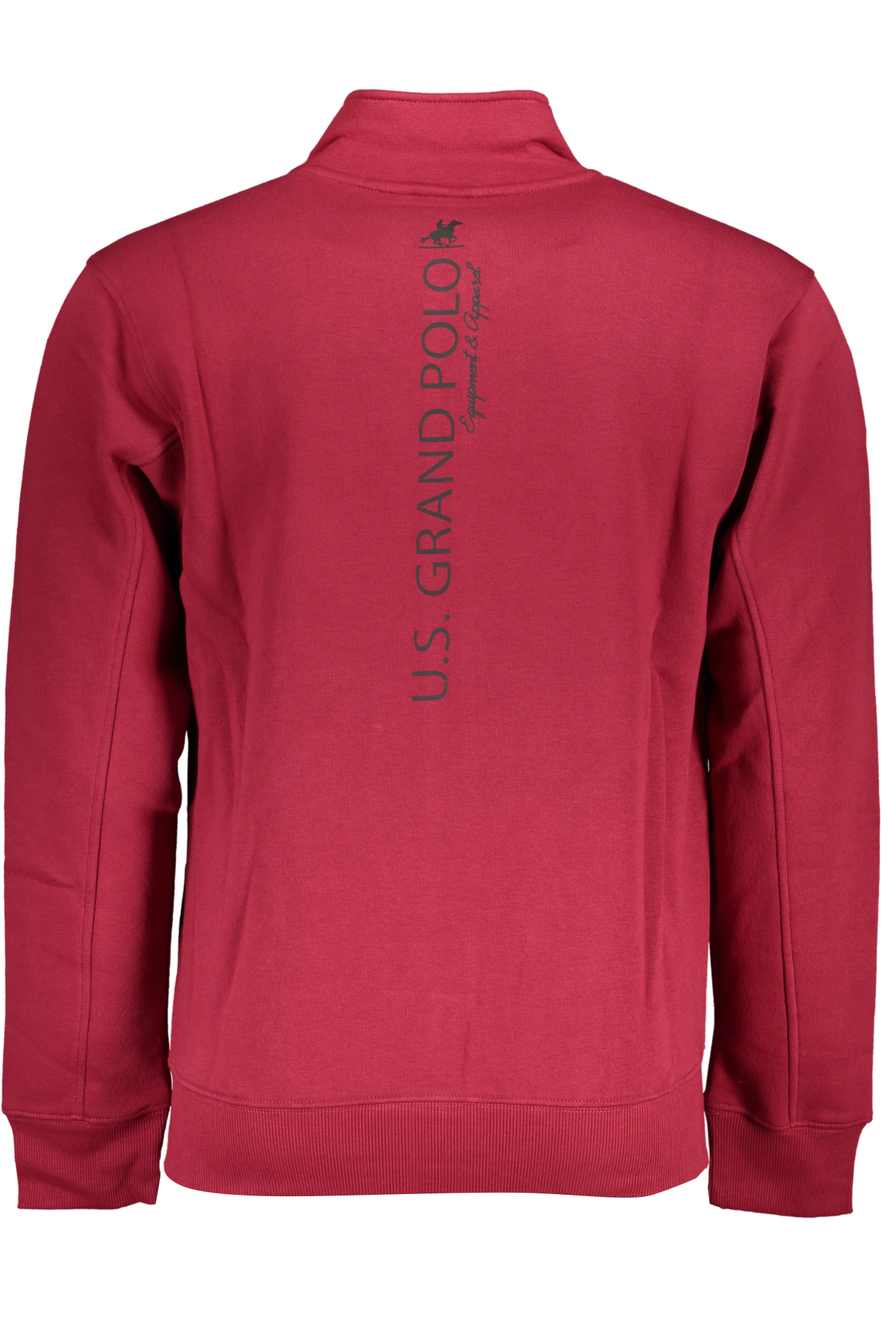 US GRAND RED Herren-Sweatshirt mit Reißverschluss – Bild 2