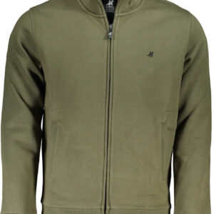US GRAND Herren-Sweatshirt mit Reißverschluss, grün