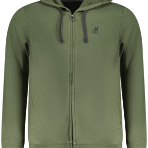 US GRAND Herren-Sweatshirt mit Reißverschluss, grün