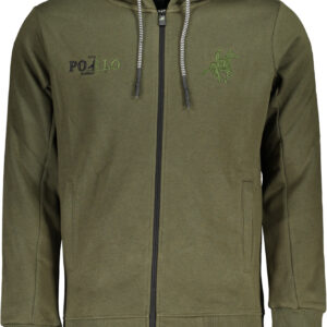 US GRAND Herren-Sweatshirt mit Reißverschluss, grün