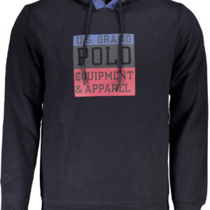 US GRAND Herren-Sweatshirt mit Reißverschluss, blau